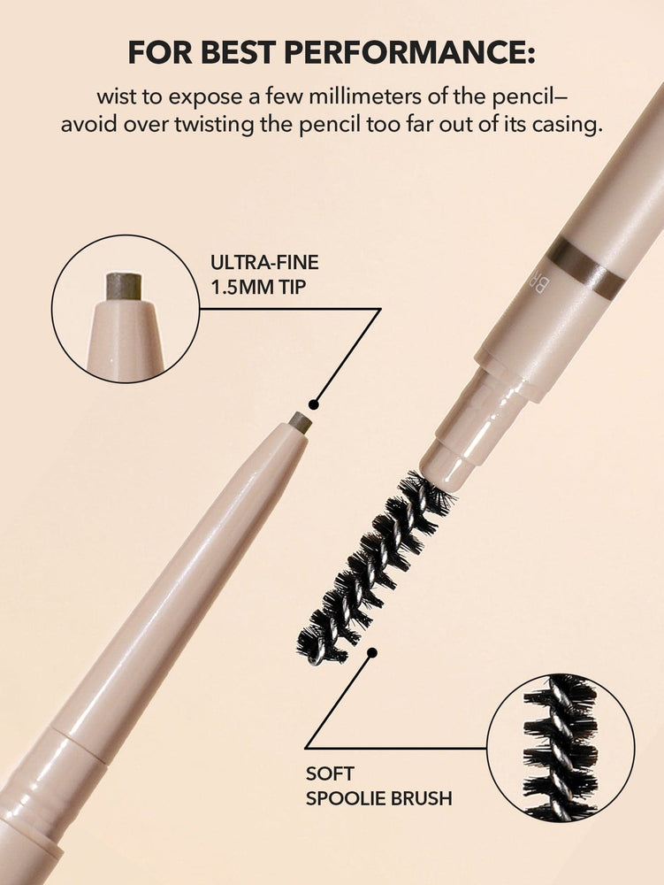 Skinny Brow Pencil - Lysebrun