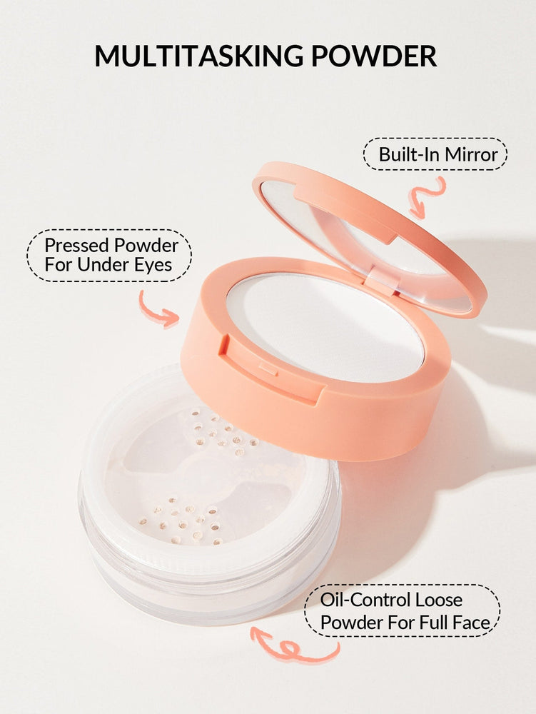 Insta-Ready Face & Under Eye Setting Powder Duo-Translucent