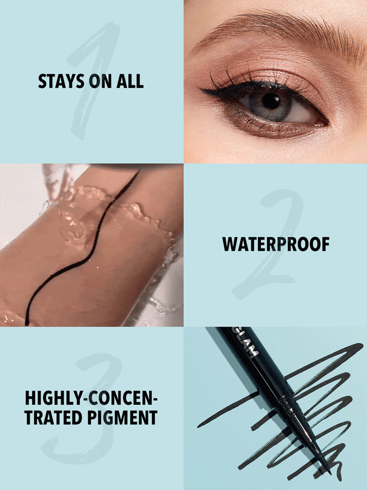 Pro Precision Wodoodporny Eyeliner w Płynie - Czarny