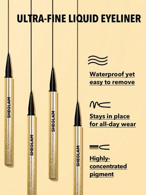 Wodoodporny eyeliner w płynie Line & Define - Brązowy