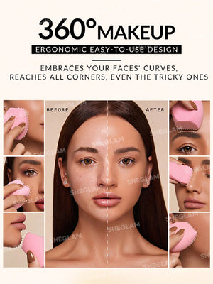 Esponja de maquillaje multifacética