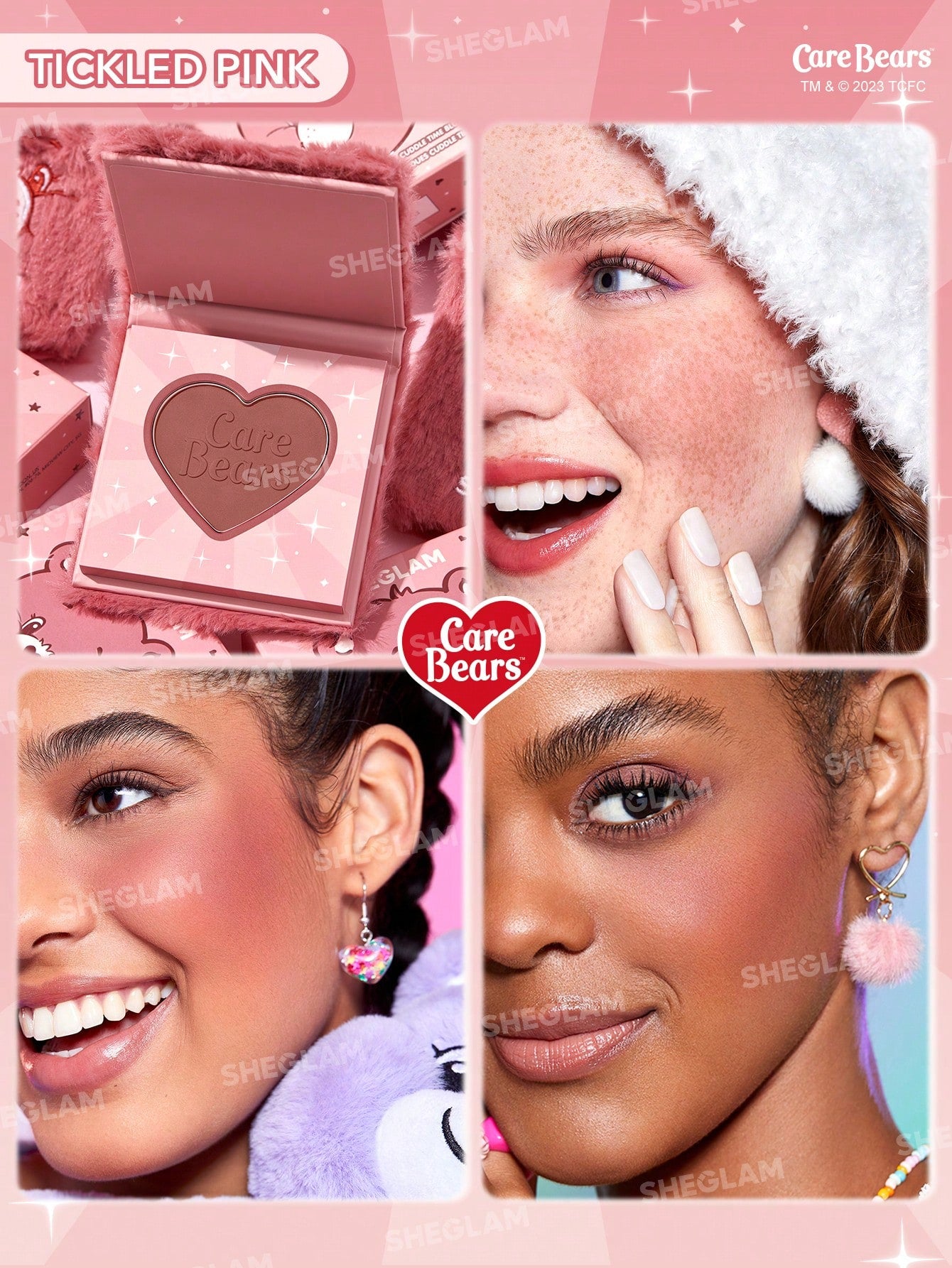 Care Bears X SHEGLAM X Care Bears Cuddle Time Blush-Tickled Pink