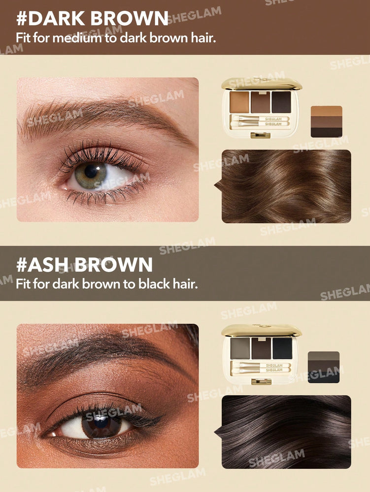 Paleta do brwi Expert - 101 Dark Brown