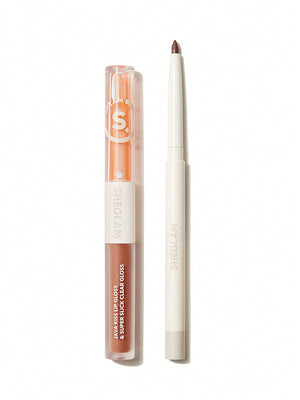 Soft 90's Glam Lip liner y Lip Duo Set-Pouty Nude Lip Set