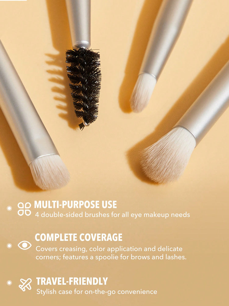 Glam 101 Eye Essentials Brush Set With Bag