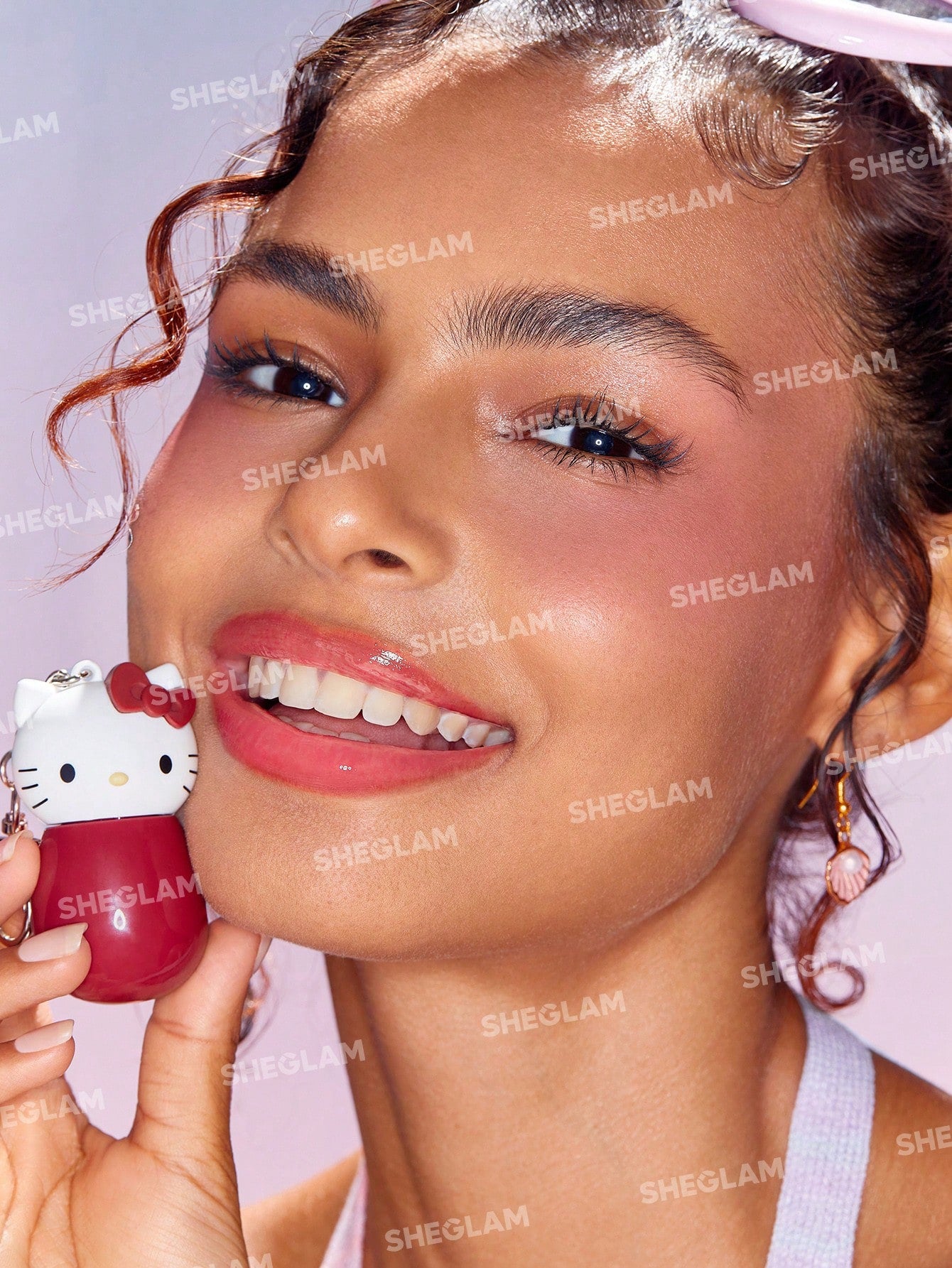 Hello Kitty｜SHEGLAM Poolside Perfection Lip Glaze-Melon Punch