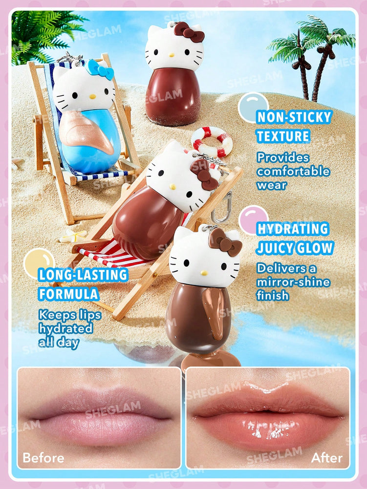 Hello Kitty｜SHEGLAM Poolside Perfection Lip Glaze-Pink Lemonade