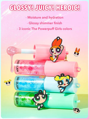 The Powerpuff Girls X SHEGLAM Super Trio Lip Gloss-Blossom