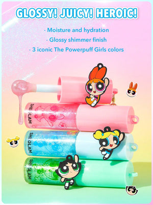 The Powerpuff Girls X SHEGLAM Super Trio Lip Gloss-Bubbles