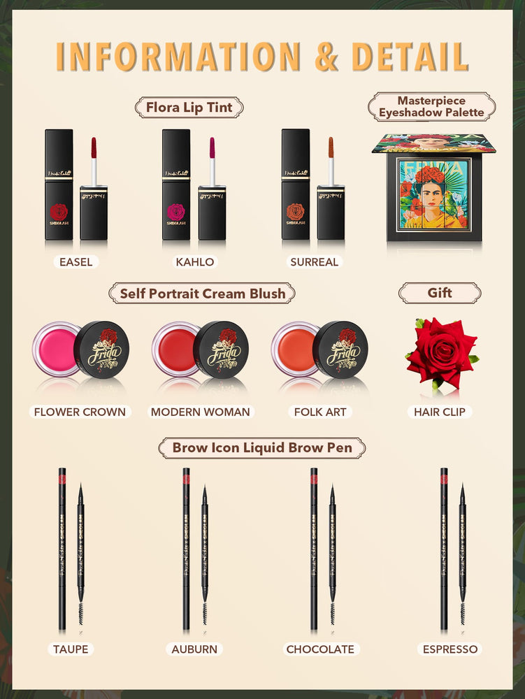 Frida Kahlo X SHEGLAM X Frida Kahlo Collection Beauty Makeup Set